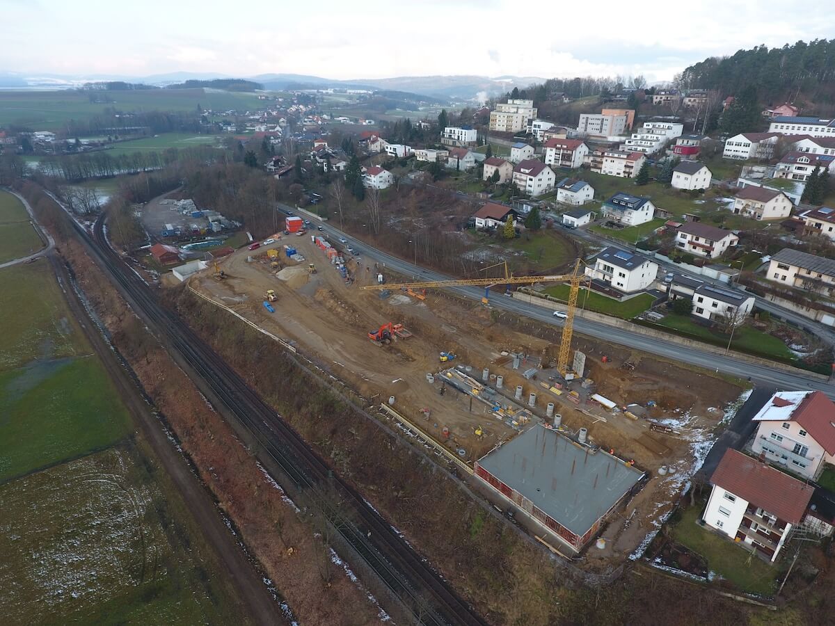 ALTMANN Ingenieurbüro Projekt Panoramapark in Cham Baustelle Drohne