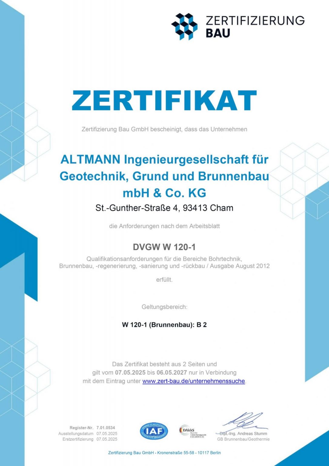 DVGW W 120 1 Zertifizierung F r Brunnenbau ALTMANN Ingenieurb ro GmbH dvgw-w-120-1-zertifizierung-f-r-brunnenbau-altmann-ingenieurb-ro-gmbh