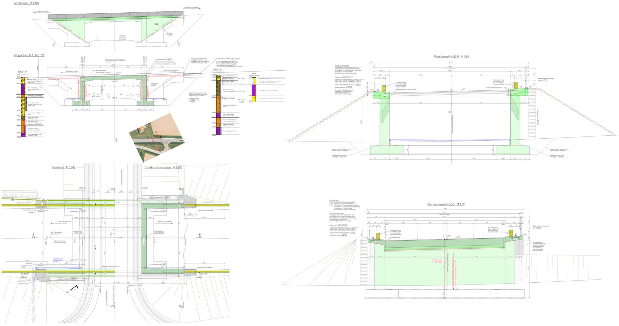 Planung der Brücke BW 2.1 durch ALTMANN - Ausbau B20 bei Falkenberg