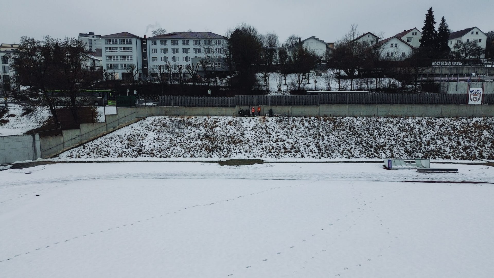 Bohrungen im ASV Cham-Stadion