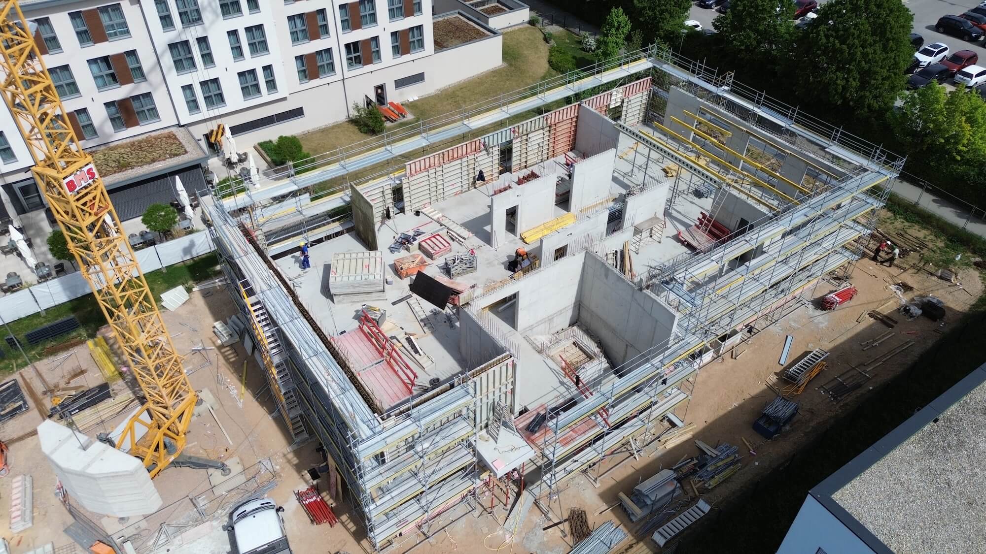 Verbundträger im Einbau – Baustellenupdate aus Burgweinting